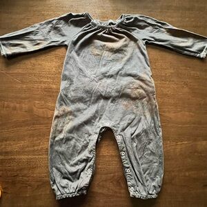 Burt's Bees Baby Hand Dyed Gray One Piece